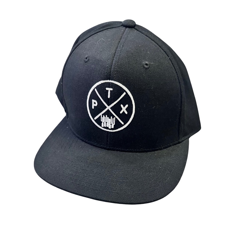 Pentatonix PTX Snapback Hat Black Circle Logo Cap Signed Autographed‎ Band Merch